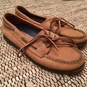 Sperry Brown Leather Boat Shoes